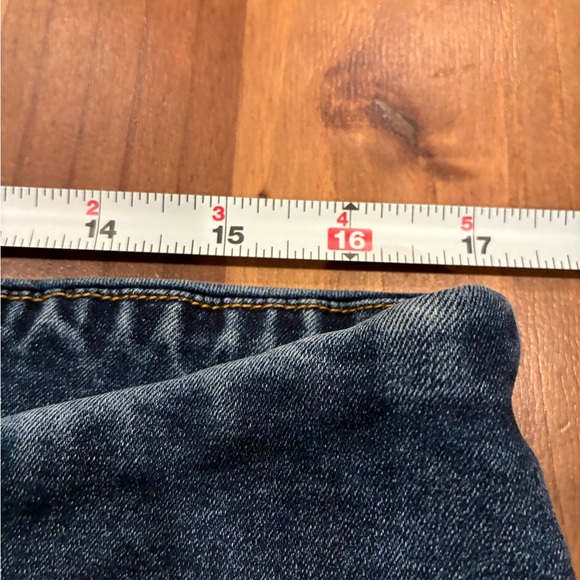 Dark Wash Blue Stretch Pull-On Denim Shorts - Picture 4 of 6